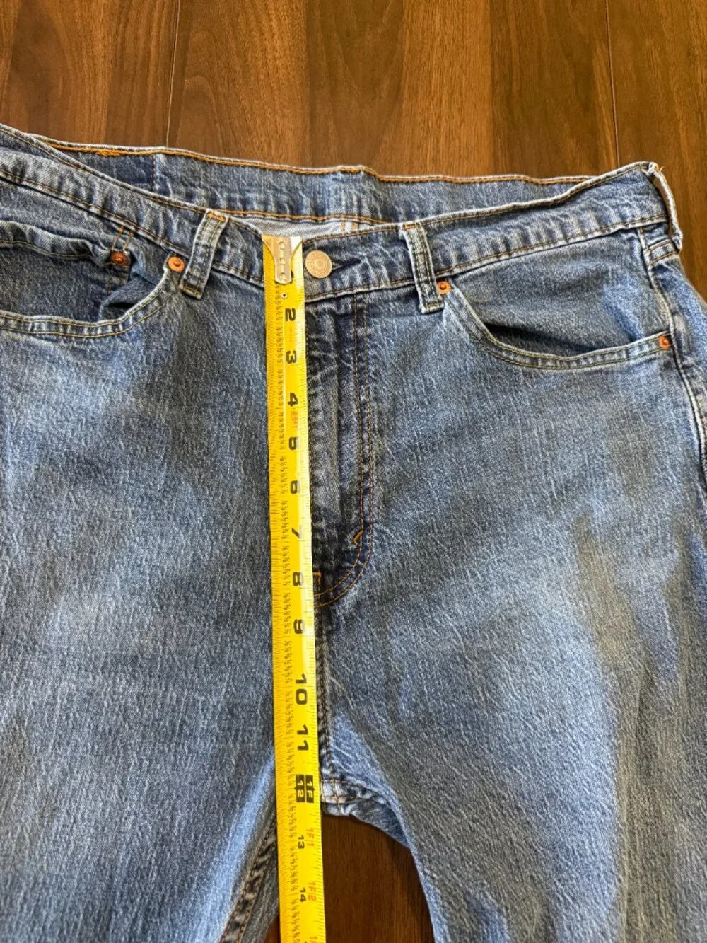 Levi Mens Jeans Medium Wash Blue 36x30 - Picture 11 of 15